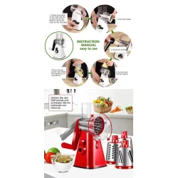 3-i-1 Manuel Rotations Grntsags og Fruktskrer