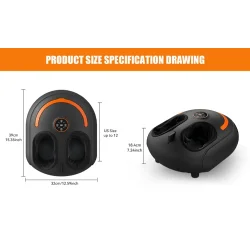 Futura FodOase: Smart Shiatsu &amp; EMS Blge Fodmassageapperat for Ultimativ Afslapning og Velvre"