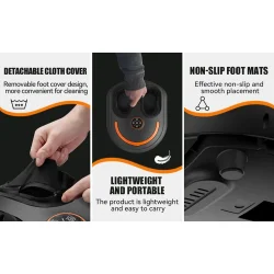 Futura FodOase: Smart Shiatsu &amp; EMS Blge Fodmassageapperat for Ultimativ Afslapning og Velvre"